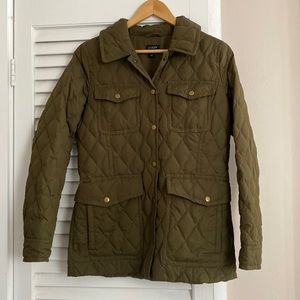 J. Crew Quilted Down Utility Jacket